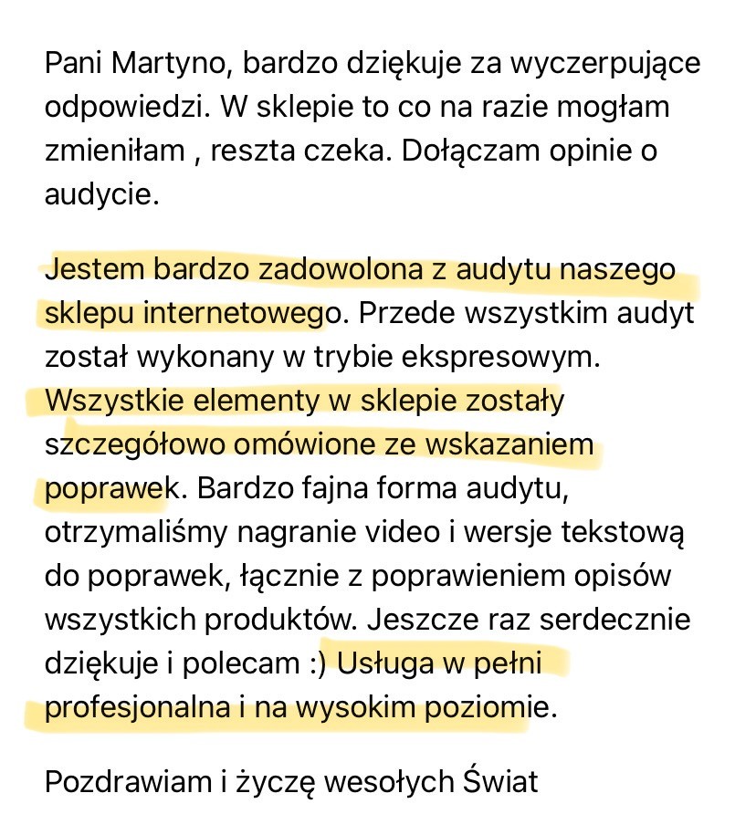 opinia o audycie niemieckiego sklepu online